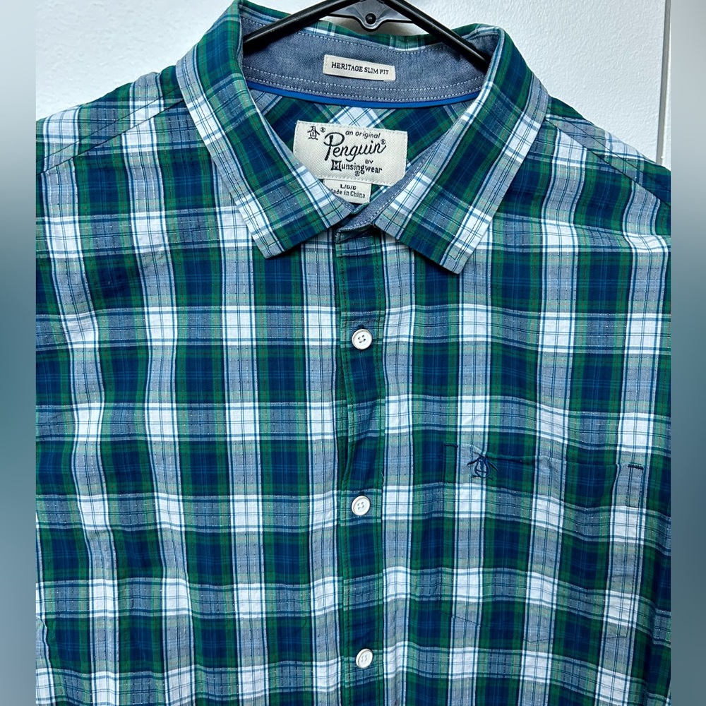 Men’s large original penguin button down